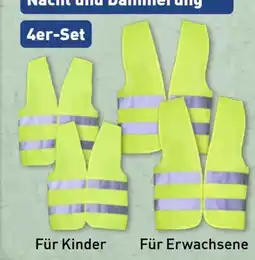 Aldi Nord Leina-Werke Warnwesten Familien-Set Angebot