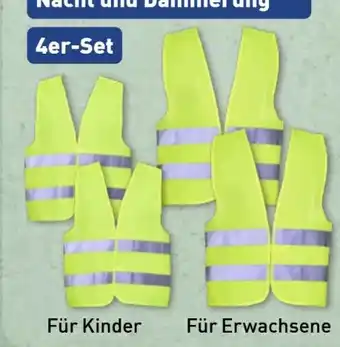 Aldi Nord Leina-Werke Warnwesten Familien-Set Angebot