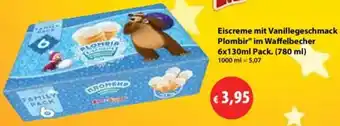 Mix Markt Eiscreme mit Vanillegeschmack Plombir Angebot