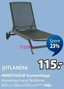 Jysk JUTLANDIA HANSTHOLM Sonnenliege Angebot