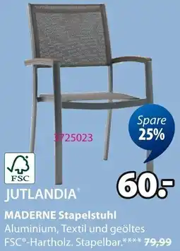 Jysk JUTLANDIA MADERNE Stapelstuhl Angebot