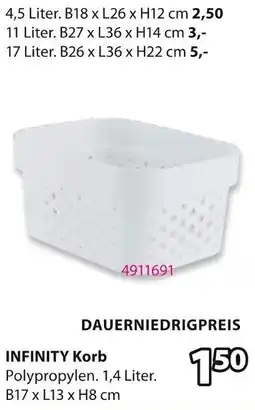 Jysk INFINITY Korb Angebot