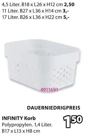 Jysk INFINITY Korb Angebot