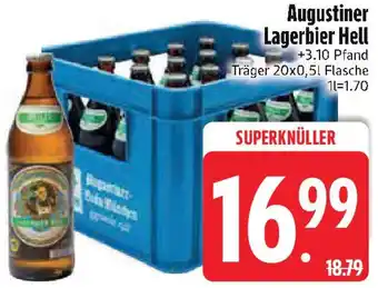Edeka Augustiner Lagerbier Hell Angebot