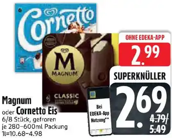 Edeka Magnum oder Cornetto Eis Angebot