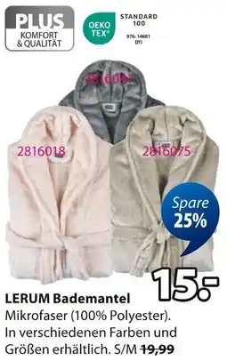 Jysk LERUM Bademantel Angebot