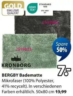 Jysk KRONBORG BERGBY Badematte Angebot