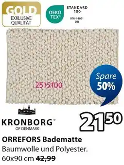 Jysk KRONBORG ORREFORS Badematte Angebot