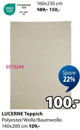 Jysk LUCERNE Teppich Angebot
