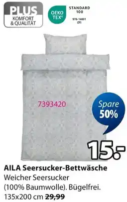 Jysk AILA Seersucker-Bettwäsche Angebot