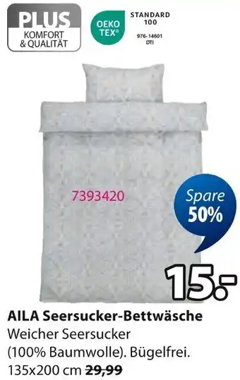 Jysk AILA Seersucker-Bettwäsche Angebot