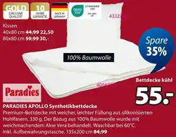 Jysk PARADIES APOLLO Synthetikbettdecke Angebot