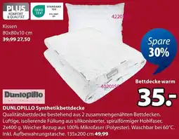 Jysk DUNLOPILLO Synthetikbettdecke Angebot