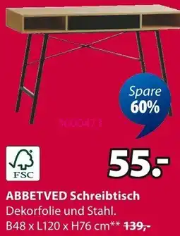 Jysk ABBETVED Schreibtisch Angebot