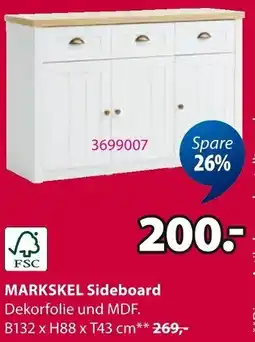 Jysk MARKSKEL Sideboard Angebot