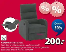 Jysk NAKSKOV Positionsstuhl Angebot
