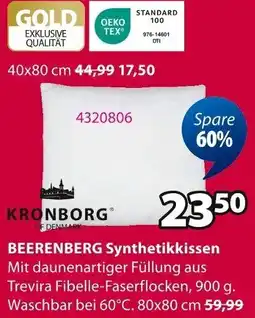 Jysk KRONBORG BEERENBERG Synthetikkissen Angebot