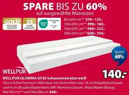 Jysk WELLPUR GLOMMA GF30 Schaummatratze weiẞ Angebot
