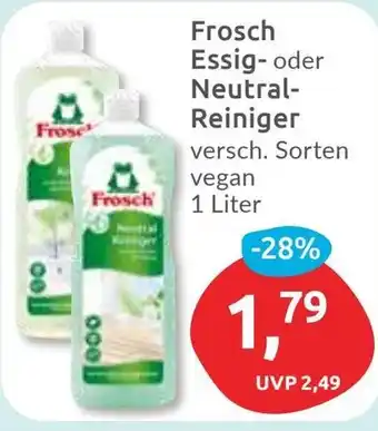 Budni Frosch Essig- oder Neutral- Reiniger Angebot
