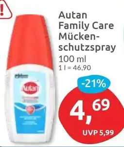 Budni Autan Family Care Mückenschutzspray Angebot