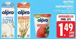 Edeka alpro Drink oder Joghurtalternative Angebot
