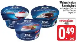 Edeka Weihenstephan Rahmjoghurt Angebot