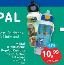 Budni Mepal Trinkflasche Pop-Up Campus Angebot