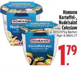 Edeka Homann Kartoffel-, Nudelsalat oder Coleslaw Angebot