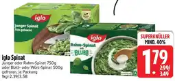 Edeka iglo Spinat Angebot