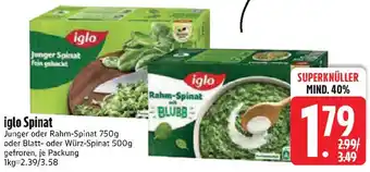 Edeka iglo Spinat Angebot