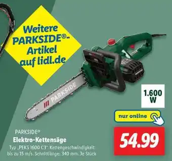 Lidl PARKSIDE Elektro-Kettensäge Angebot