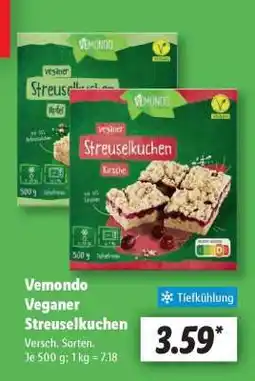 Lidl Vemondo Veganer Streuselkuchen Angebot