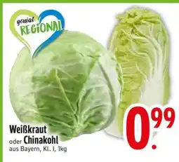 Edeka Weißkraut oder Chinakohl Angebot
