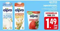 Edeka alpro Drink haltbar oder Joghurtalternative Angebot