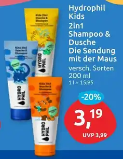 Budni Hydrophil Kids 2in1 Shampoo & Dusche Die Sendung mit der Maus Angebot