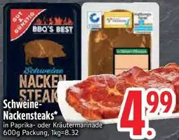 Edeka Gut & Günstig Schweine Nackensteaks Angebot