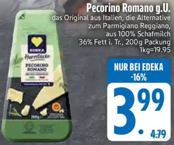 Edeka EDEKA Herzstücke Pecorino Romano g.U. Angebot