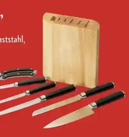 Aldi Nord Echtwerk Damast-Messerblock 7-tlg Angebot