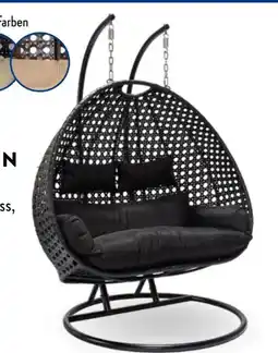 Aldi Nord Home Deluxe Polyrattan-Hängesessel Twin Angebot