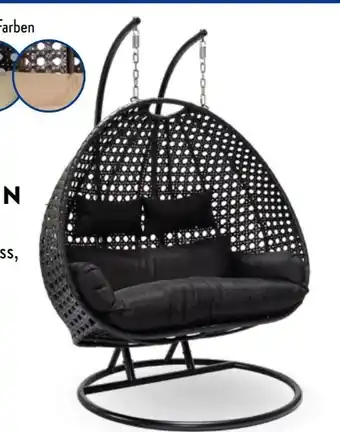 Aldi Nord Home Deluxe Polyrattan-Hängesessel Twin Angebot