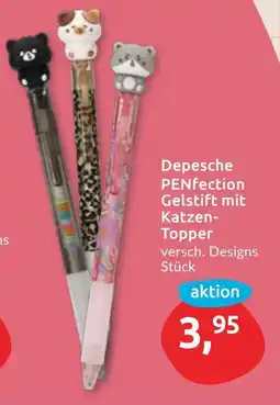 Budni Depesche PENfection Gelstift mit Katzen- Topper Angebot
