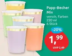 Budni Papp-Becher Mix Angebot