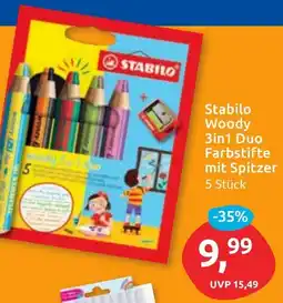 Budni Stabilo Woody 3in1 Duo Farbstifte mit Spitzer Angebot