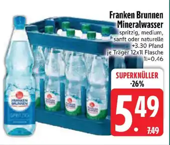 Edeka Franken Brunnen Mineralwasser Angebot