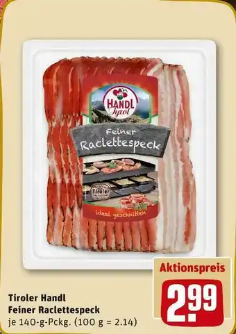 REWE Tiroler handl feiner raclettespeck Angebot