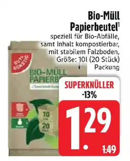 Edeka Bio-Müll Papierbeutel Angebot