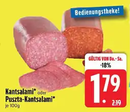 Edeka Kantsalami oder Puszta-Kantsalami Angebot