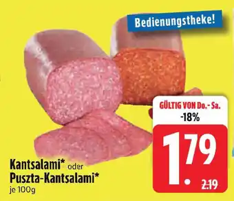 Edeka Kantsalami oder Puszta-Kantsalami Angebot