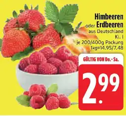 Edeka Himbeeren oder Erdbeeren Angebot