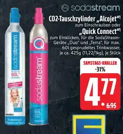 Edeka CO2-Tauschzylinder,„,Alcojet oder ,,Quick Connect Angebot